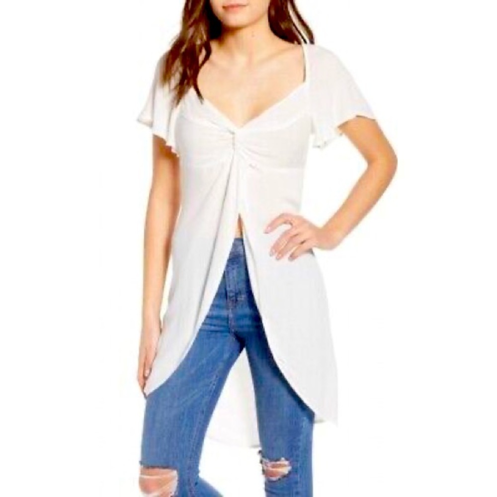 Leith Portrait Tunic in Ivory